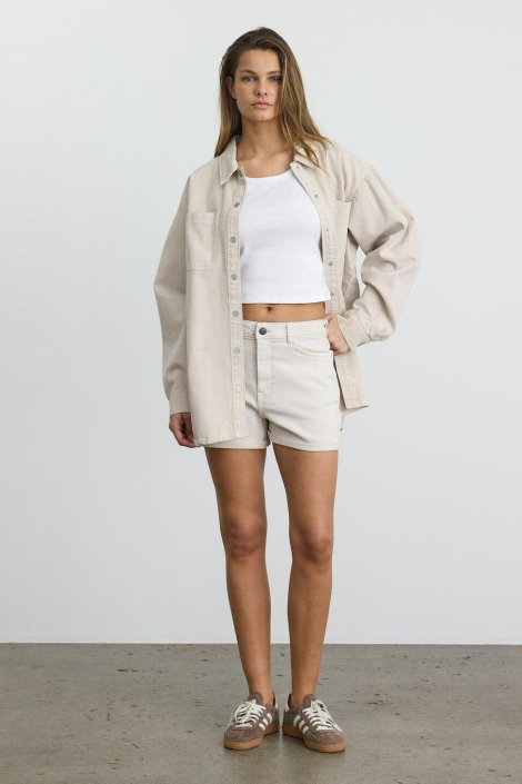 Noisy may beige dames korte broek
