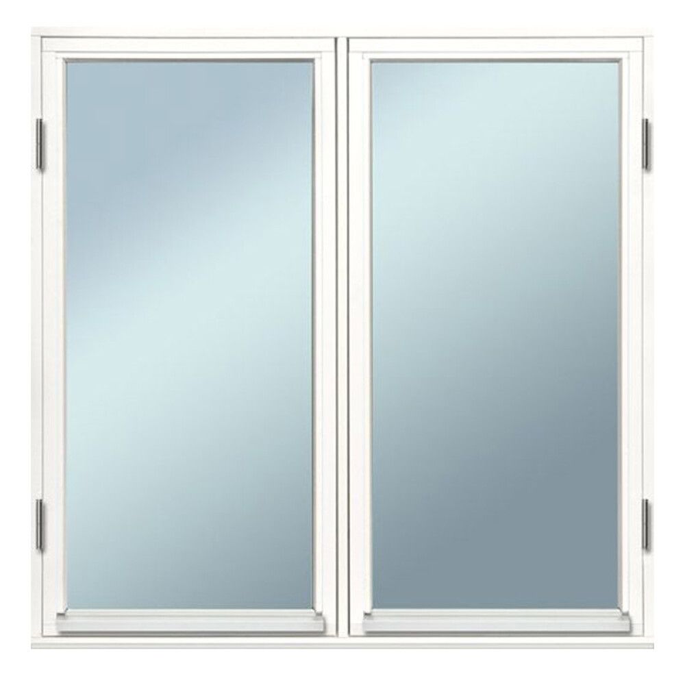 VINDU SOLID ELEMENTS SIDEHENGT 12X12 2-LUFT HVITMALT 2-GLASS