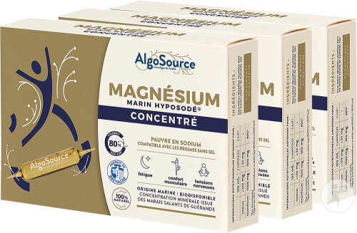 Algosource Magnésium Marin Hyposodé Concentré Ampoules 60x10ml Promo Pack