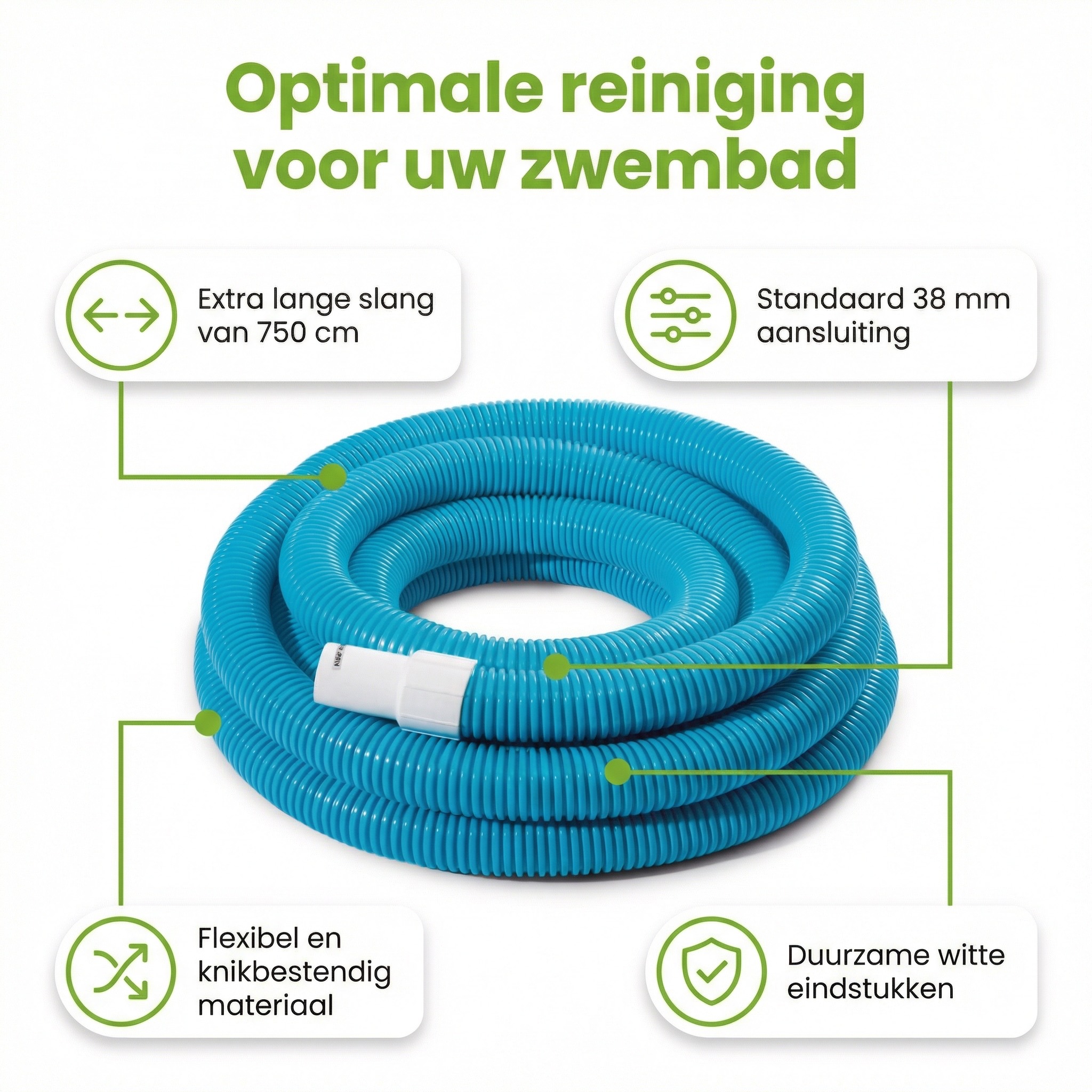 Intex bodemzuigerslang - 750 cm