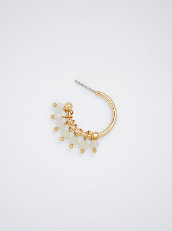 Brincos de argola dourados - Dourado