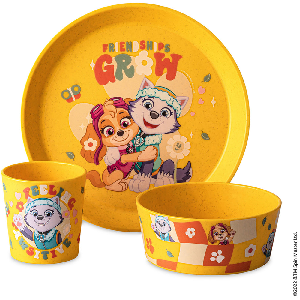 Køb Koziol Organic Honey Yellow Small Tallerken + Skål + Kop Connect Grow Paw Patrol