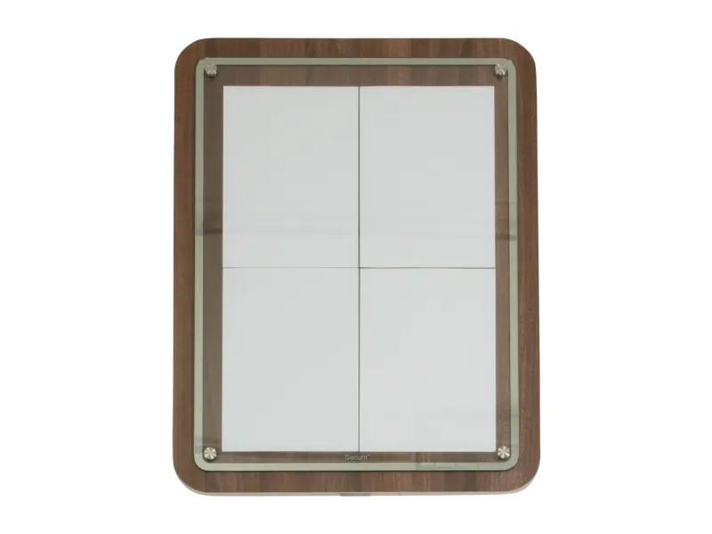 Securit® 4xA4 GLASS STAR informationsdisplay valnød