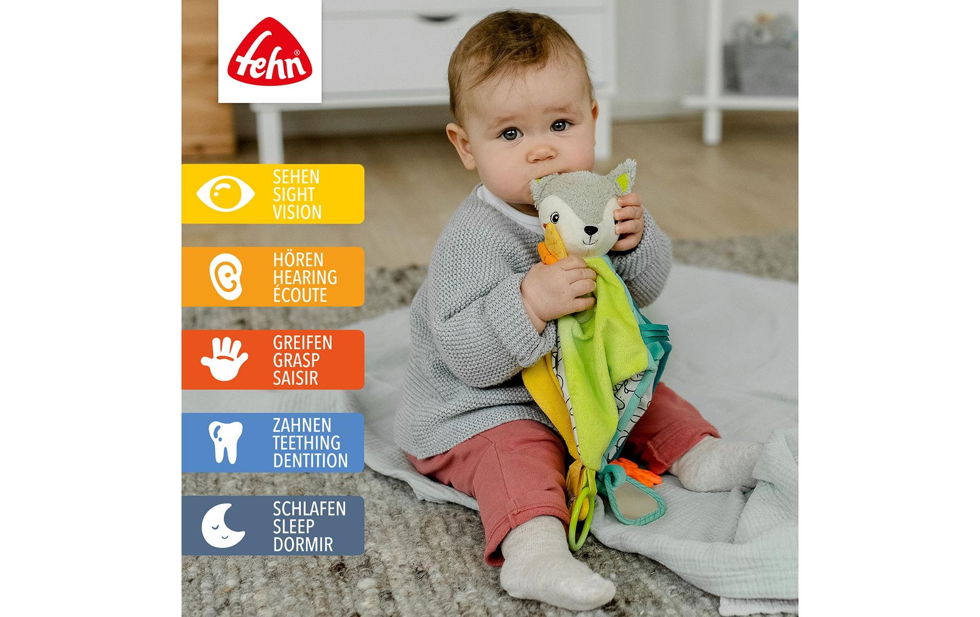 Fehn Schmusetuch »DoBabyDoo Fuchs« mit Befestigungsring für Schnuller
