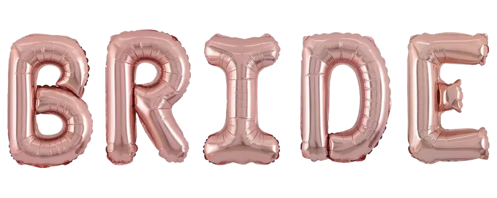 Folieballon 40 cm Bride - Pink