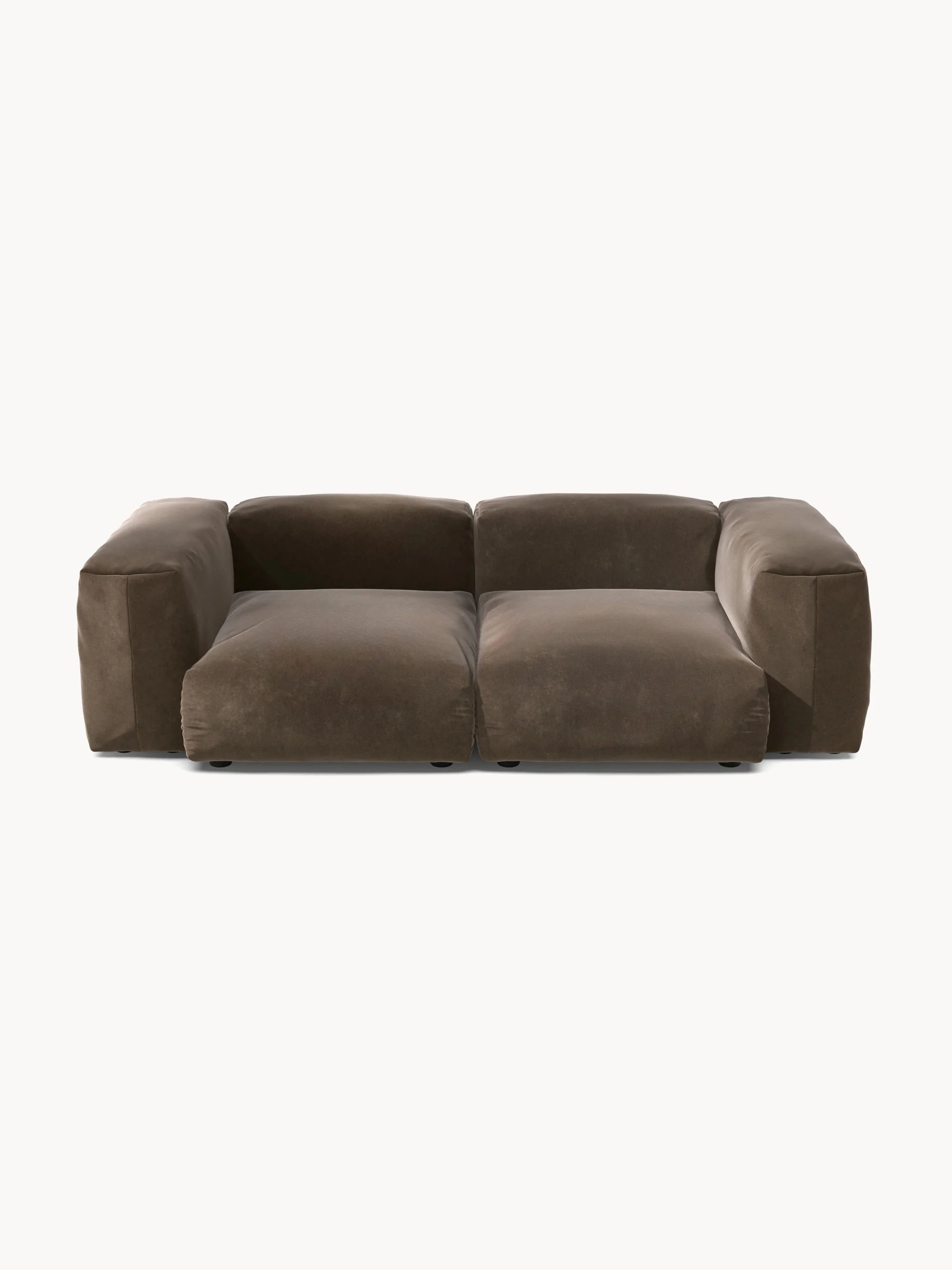 Fluwelen modulaire bank Vetsak (2-zits)