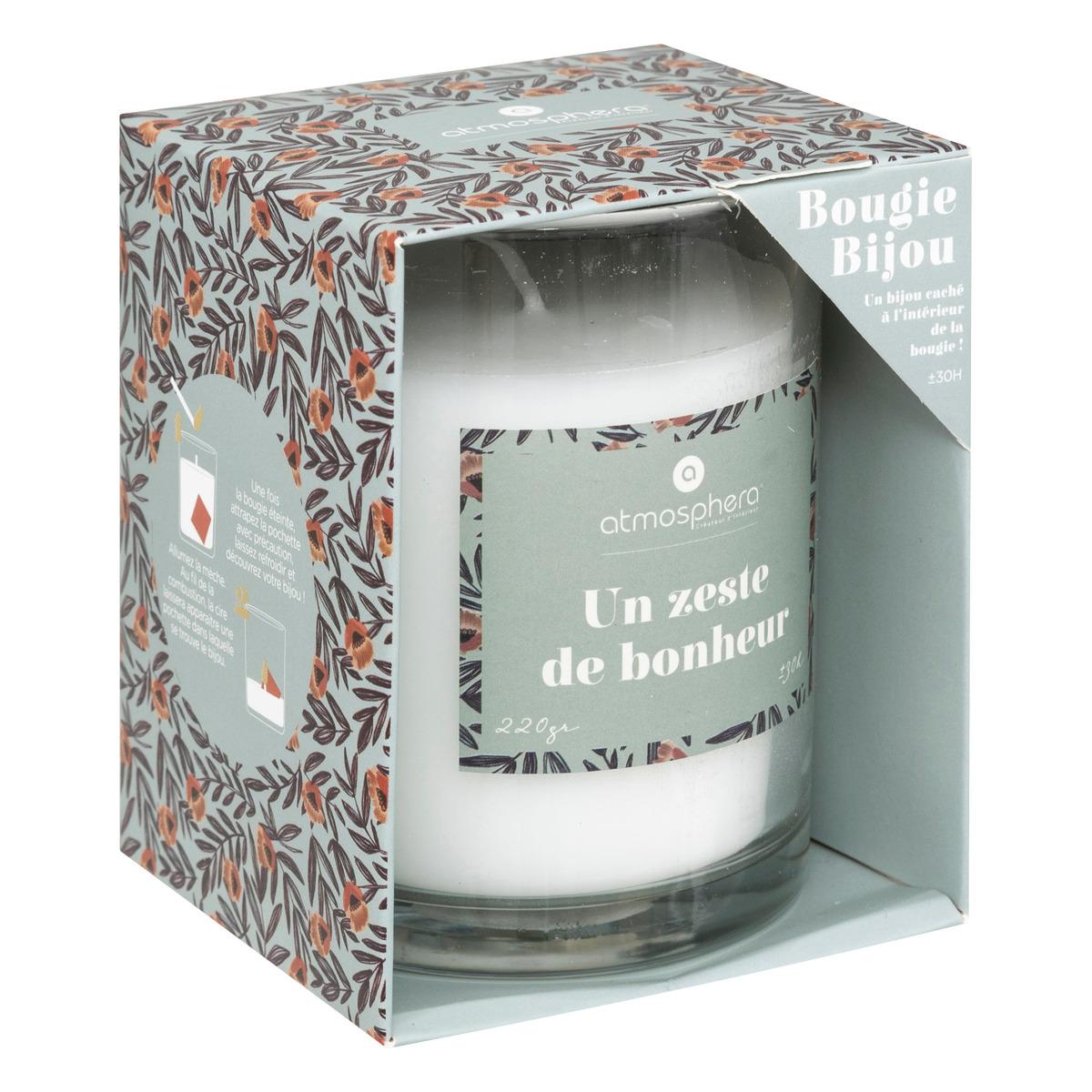 BOUGIE PARFUMEE VERRE AVEC BIJOU MILY EXOTIQUE 220G