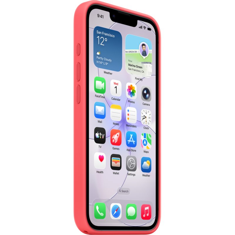 Apple Coque en silicone avec MagSafe pour iPhone 17e - Rose goyave