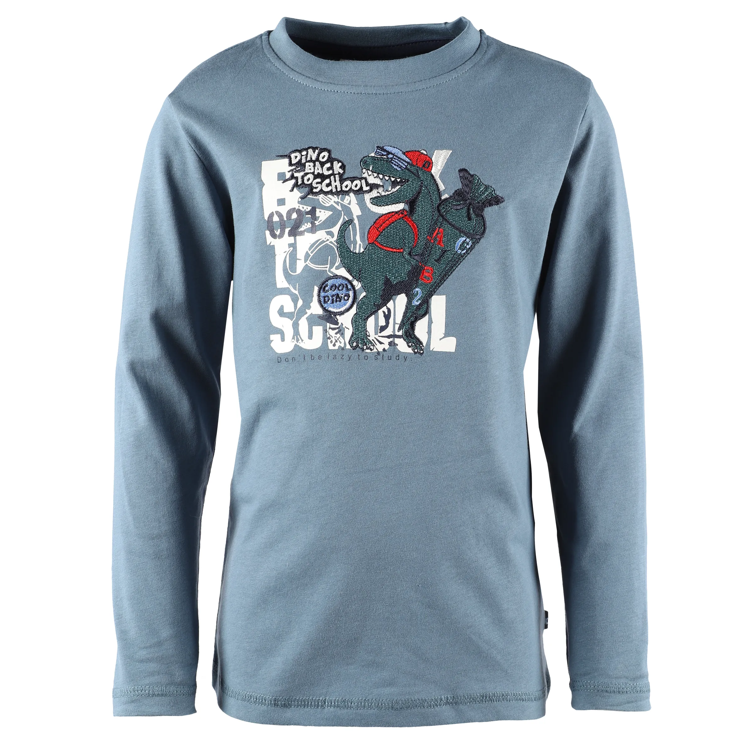 Jungen Longsleeve mit Dinoapplikation