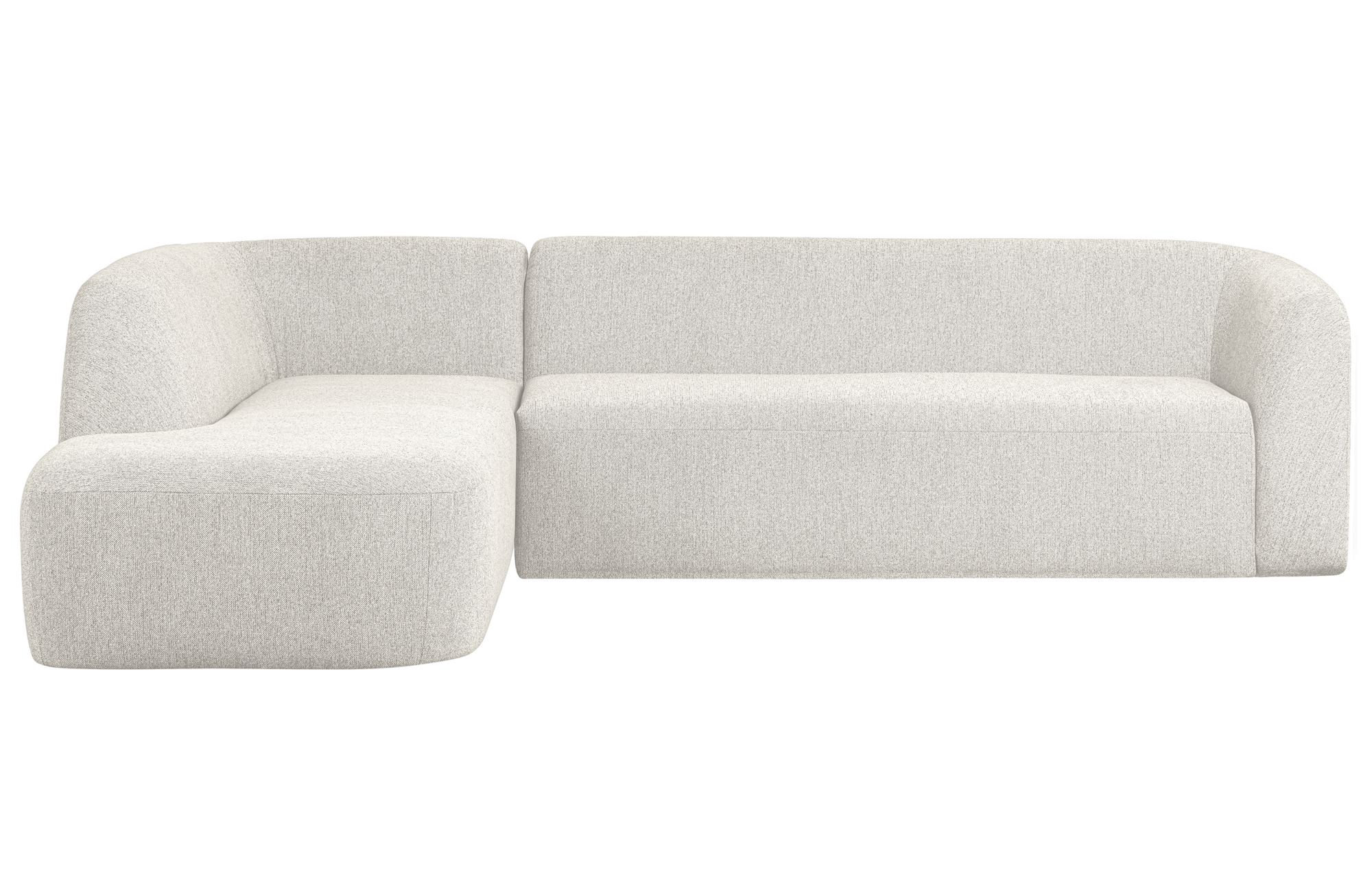 BePureHome hoekbank Sloping Links Pearl Melange