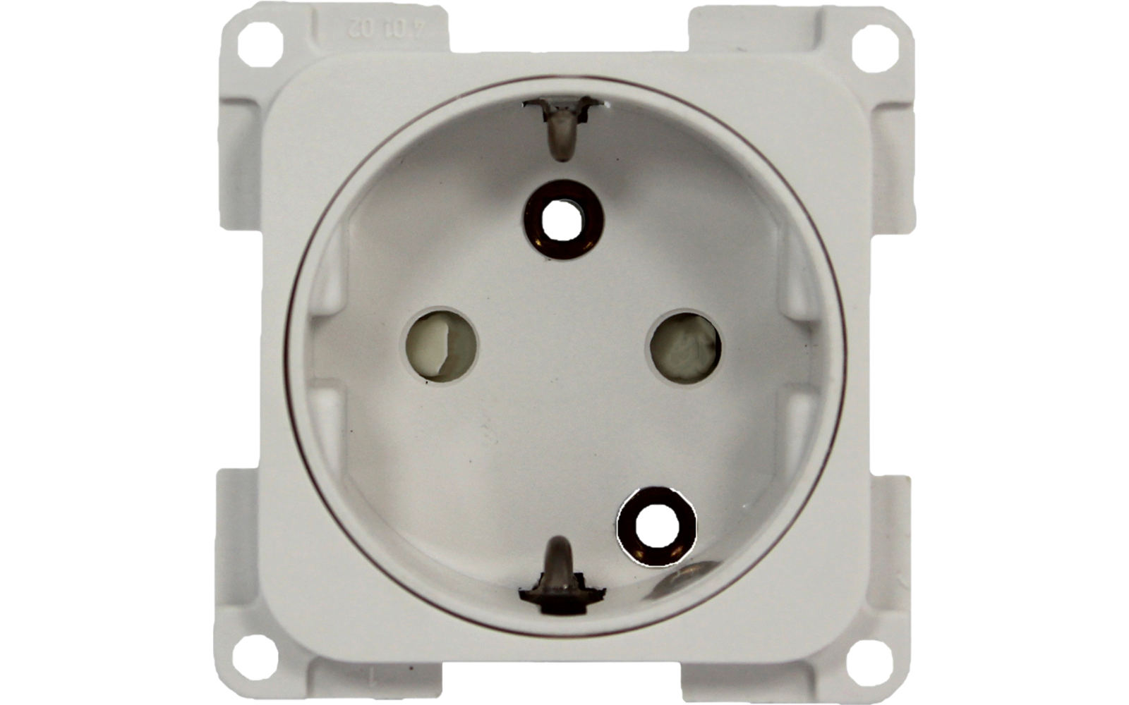 Inprojal System 10.000 Schutzkontaktstecker Steckdose   schiefergrau K