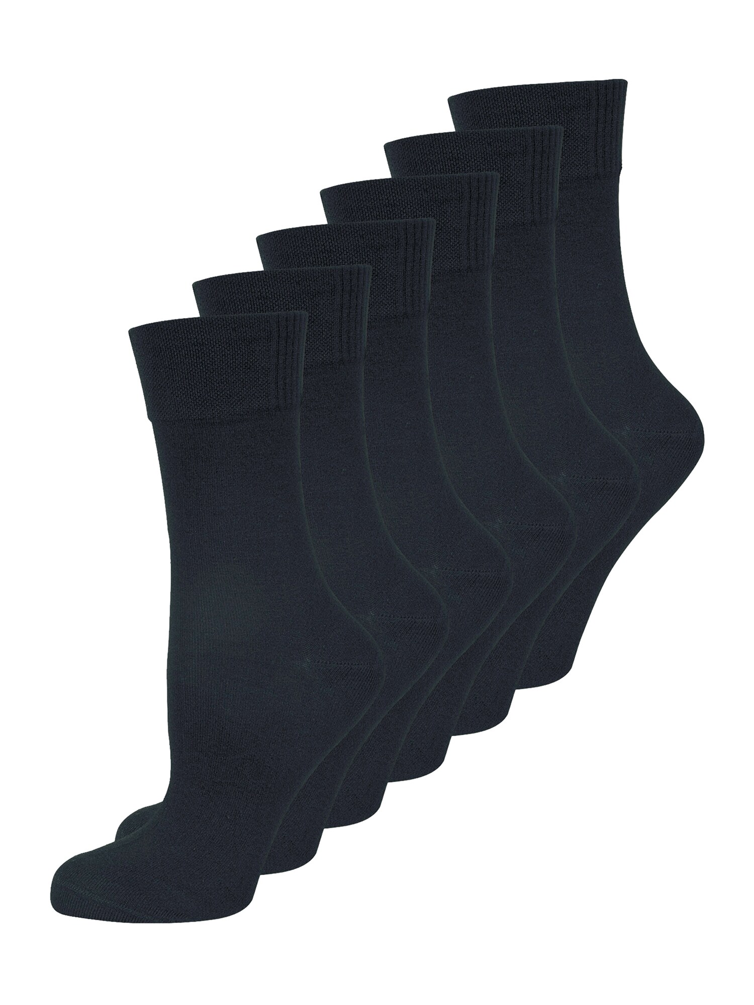 NUR DIE Damen Freizeitsocken Bambus 6er Pack