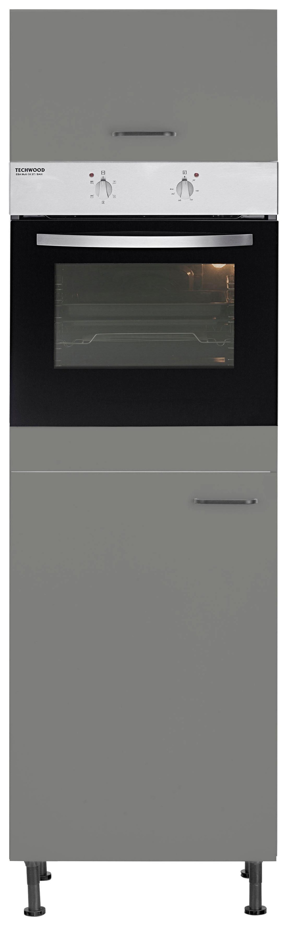 OPTIFIT Backofen/Kühlumbauschrank »Elga« mit Soft-Close-Funktion, höhenverstellbaren Füssen, Breite 60 cm