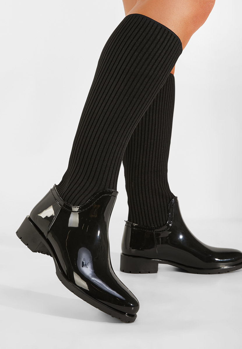 Bottes chaussettes noires Filebra