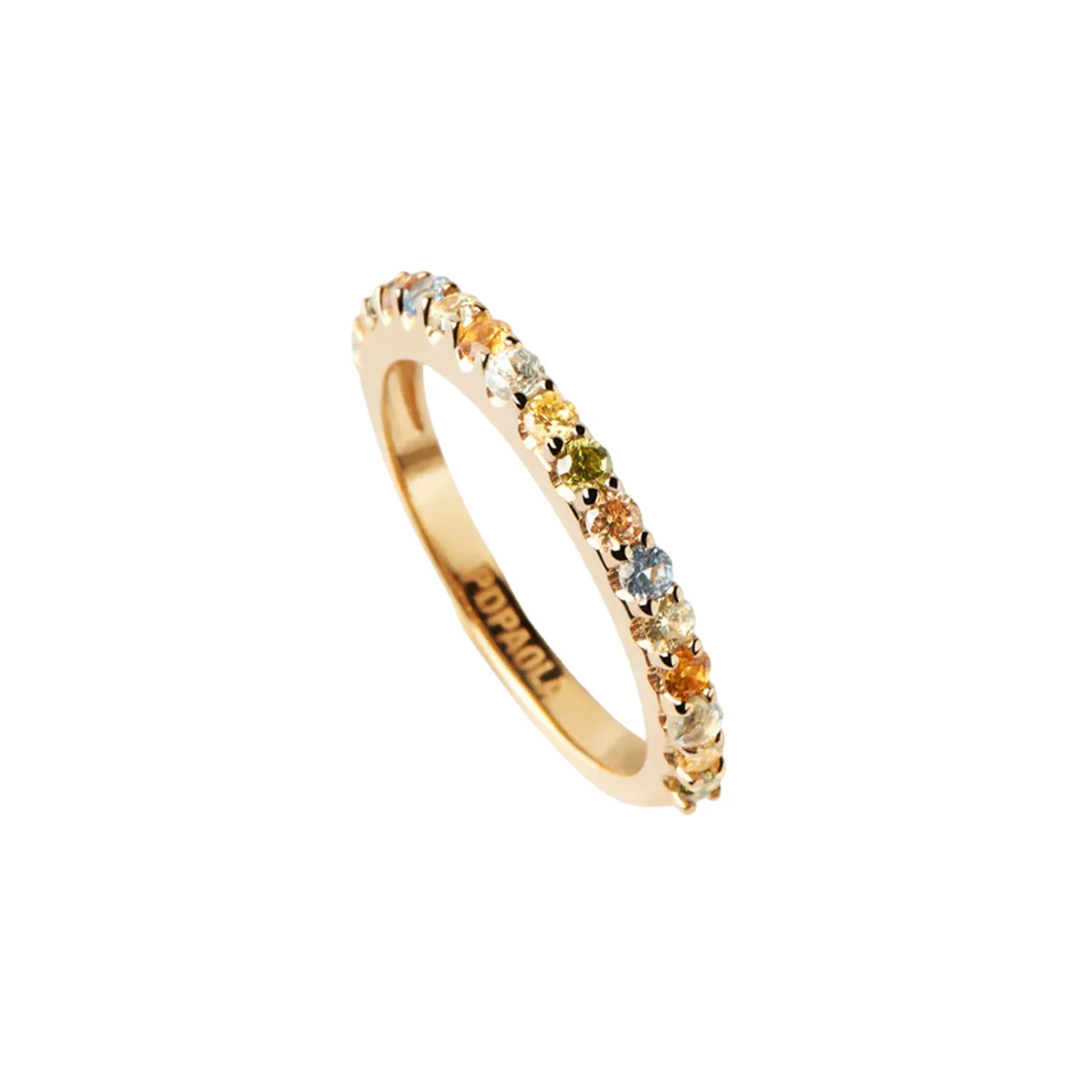 PDPAOLA Rainbow Ring 18 kt. Forgyldt Sølv AN01-C07