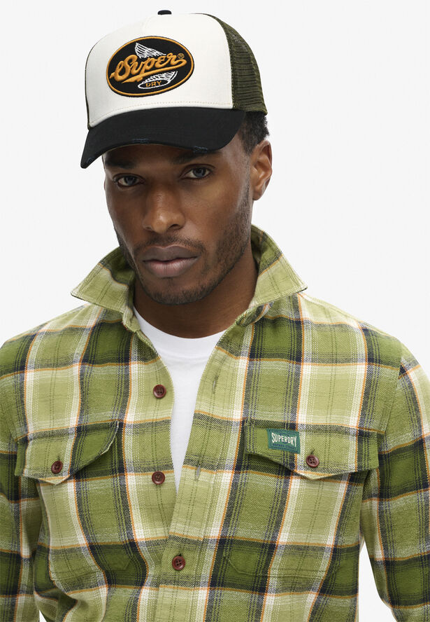Superdry MESH TRUCKER CAP Vintage black