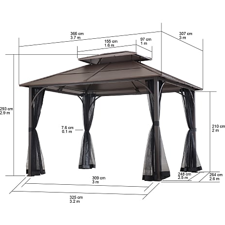 Pavillon Kaldi 366x307 cm
