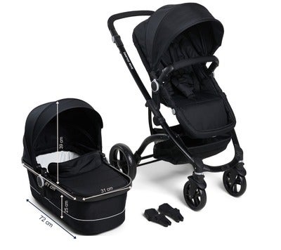 Beemoo Move Duo Kombivogn, Black