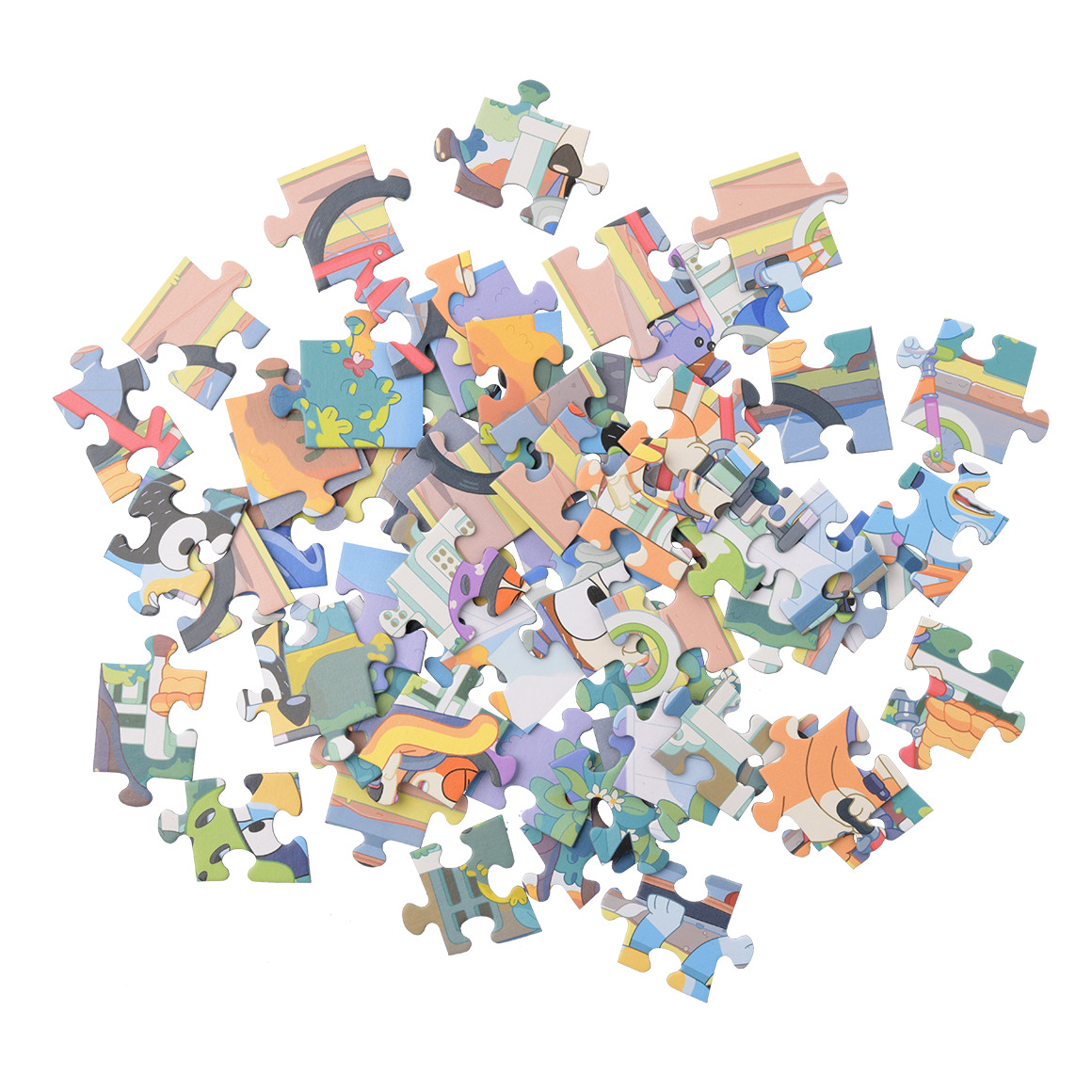 Bluey Puzzle 60teilig hellblau / bunt
