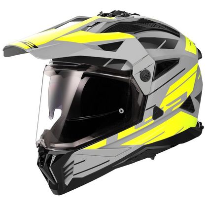 Casque LS2 MX702 PIONEER II NAMIB - Gris / Jaune