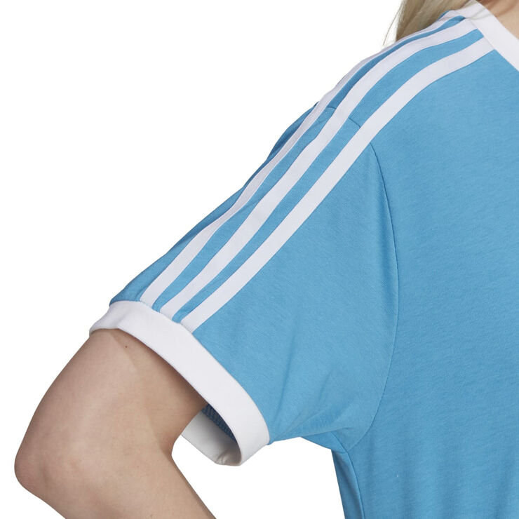 adidas 3 stripes tee Blue