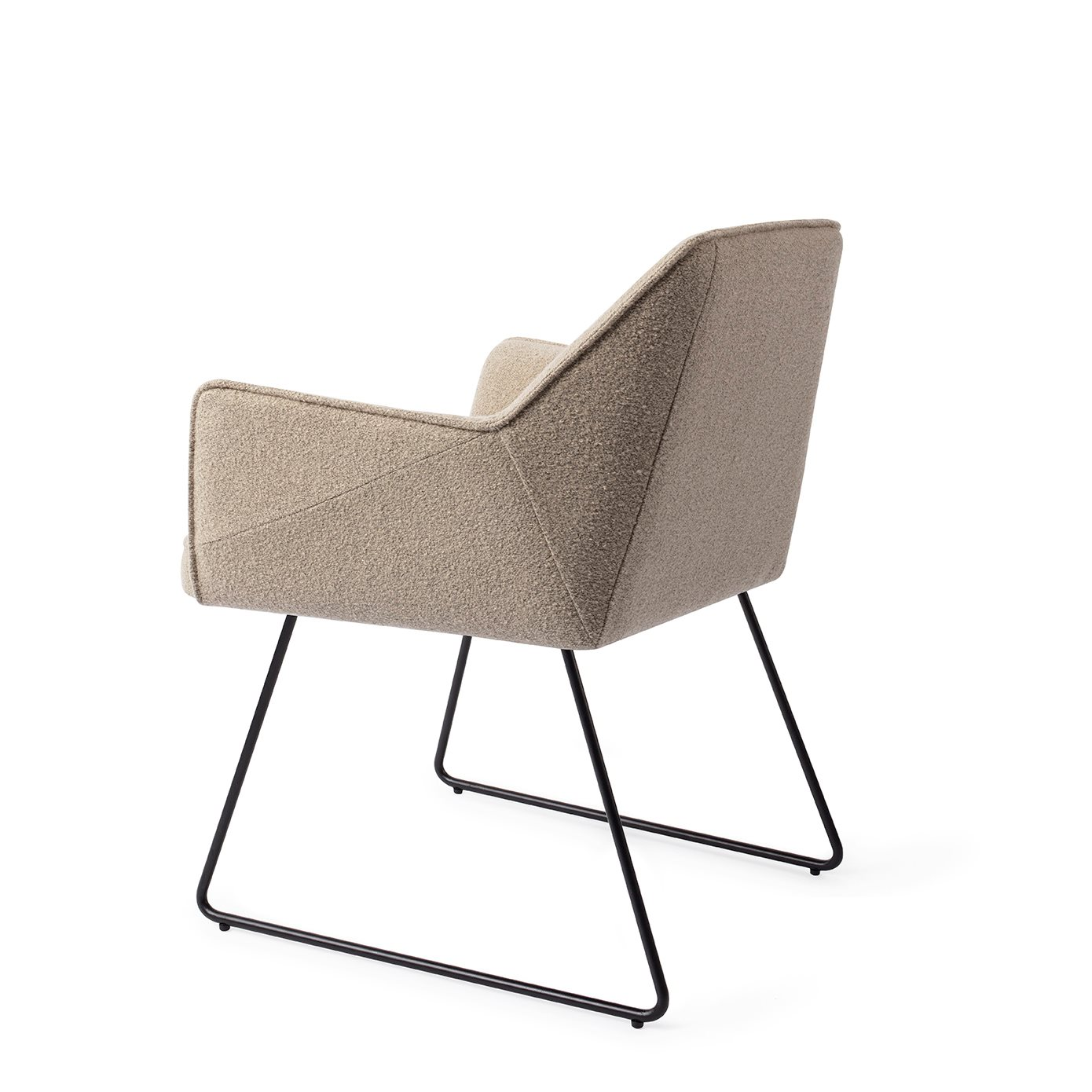 Tome Great Greige Eetkamerstoel - Slide Black
