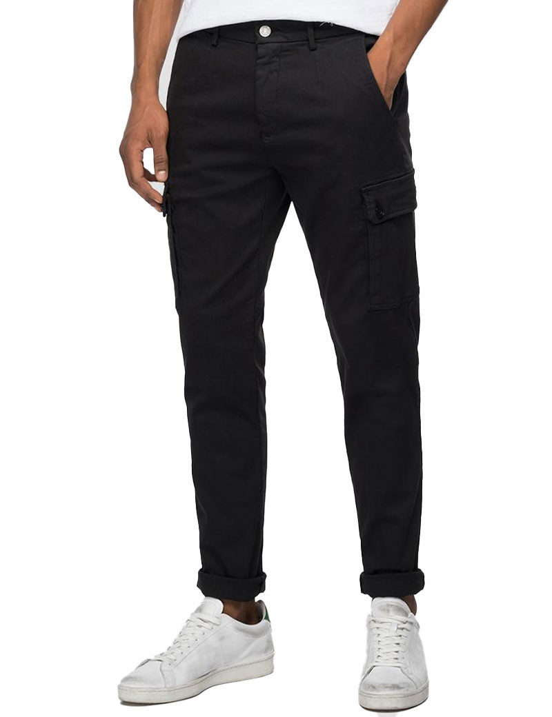 REPLAY PANTALON CARGO HOMME JAAN NOIR 040