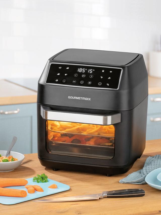 GOURMETmaxx 4-in-1 Multifunktions-Airfryer mit 60-Minuten-Timerfunktion, 12 L, 1700 W