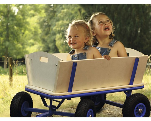 Sunny Billy houten wagen, blauw