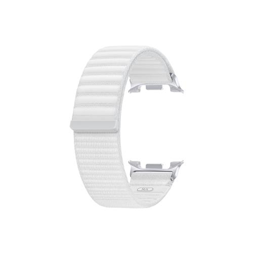 (M/L) Samsung - Samsung Galaxy Watch 8 (40mm) Fabric Band Stoffarmband (ET-SVL33LWEGEU) - Weiss