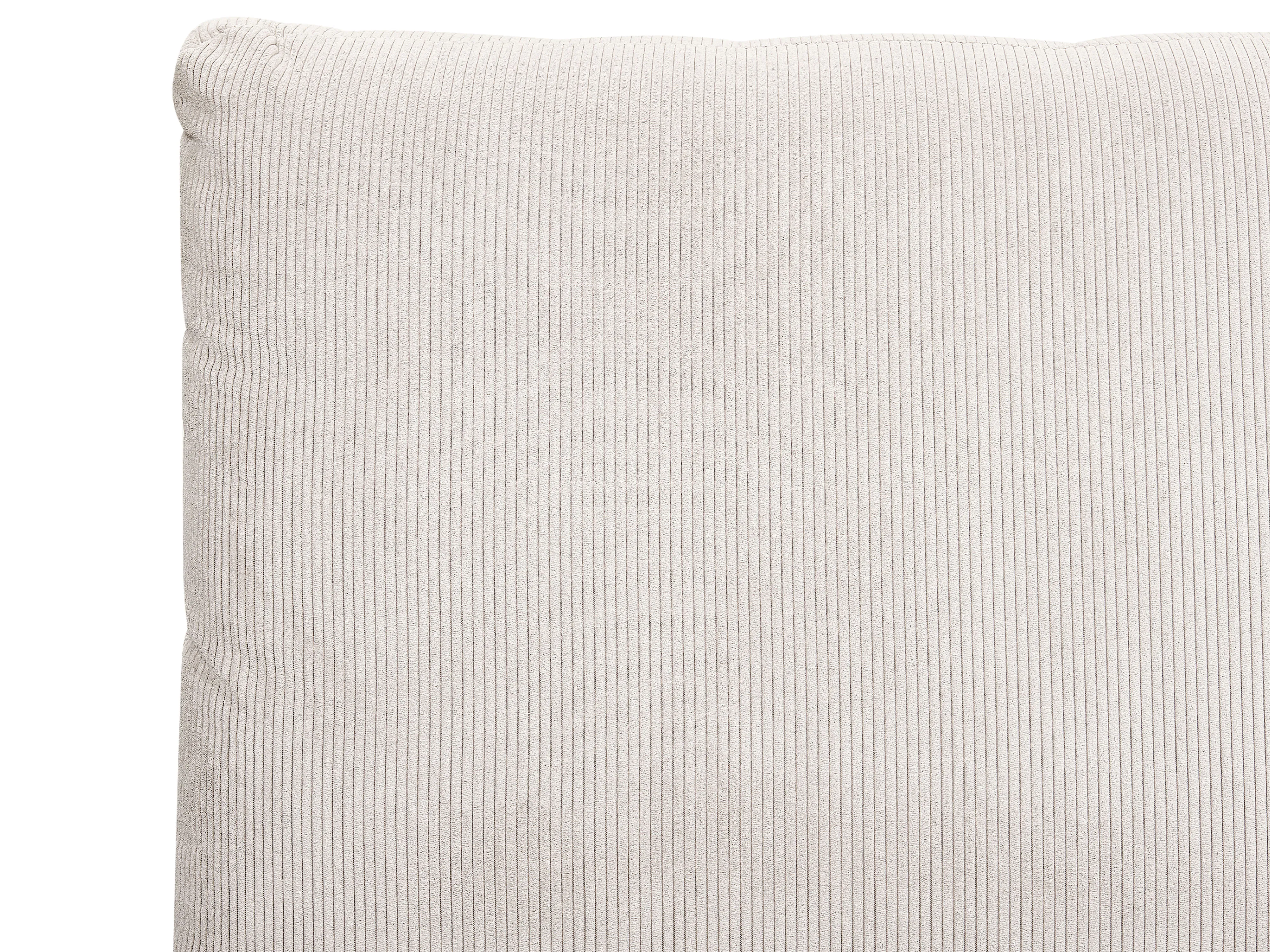 Bed Corduroy MELLE 180 x 200 cm Taupe