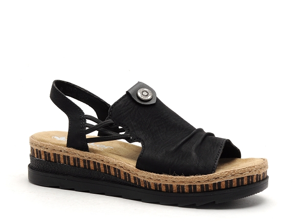 Rieker nu pieds talons femme v7972 noir