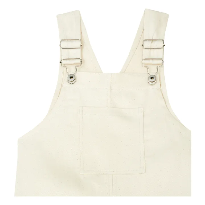 PDenim Salopette en Denim Coton Bio | Ecru