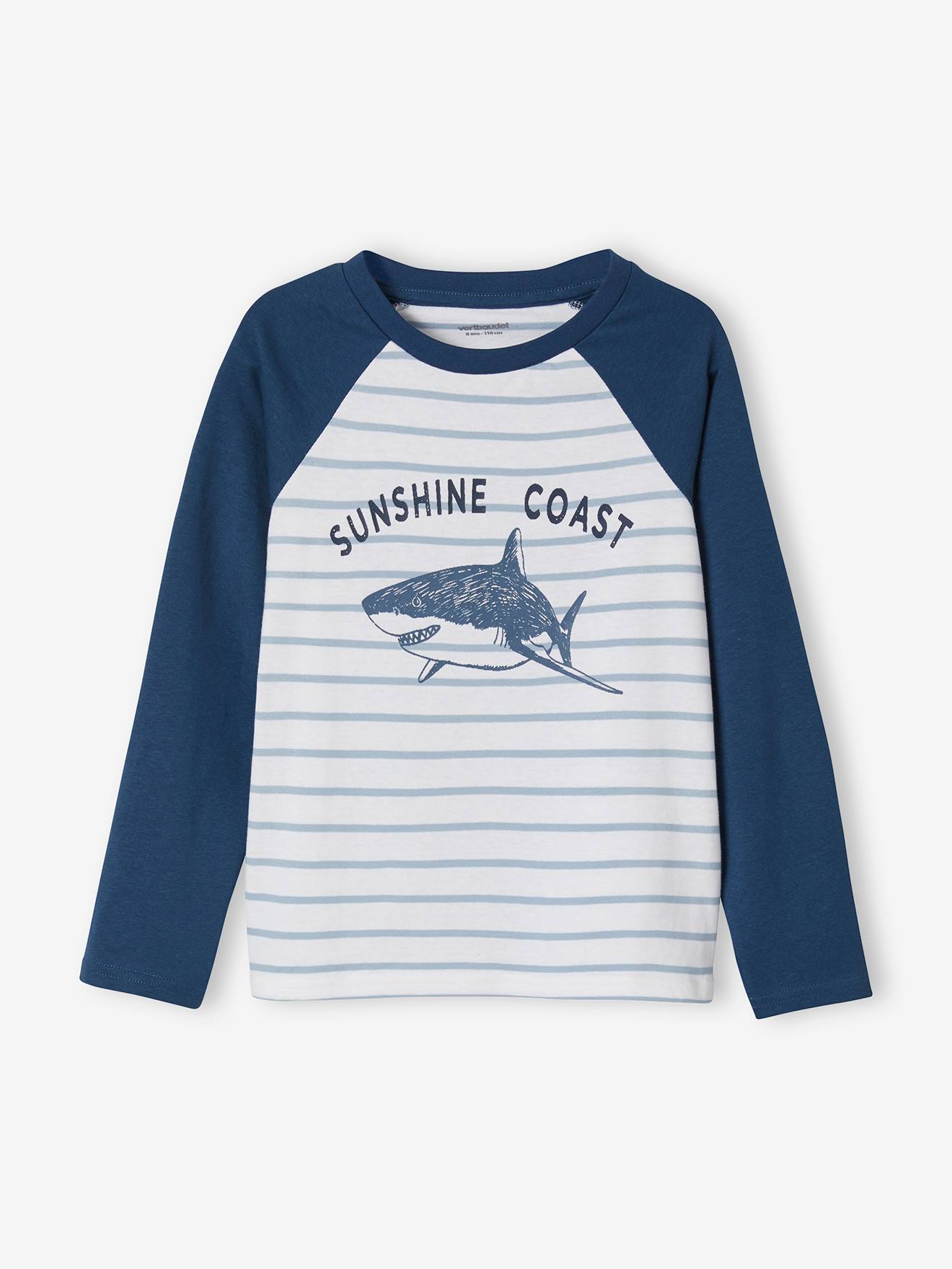 Conjunto de pijama Oeko-Tex® Ocean + pijama com shorts, para meninos, azul escuro liso