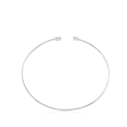 Pulseira de cachorrinhos em ouro branco e diamantes