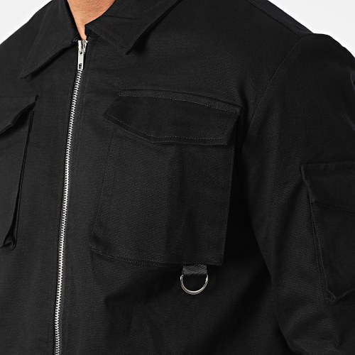 Ensemble Veste Zippée Et Jogger Pant Noir