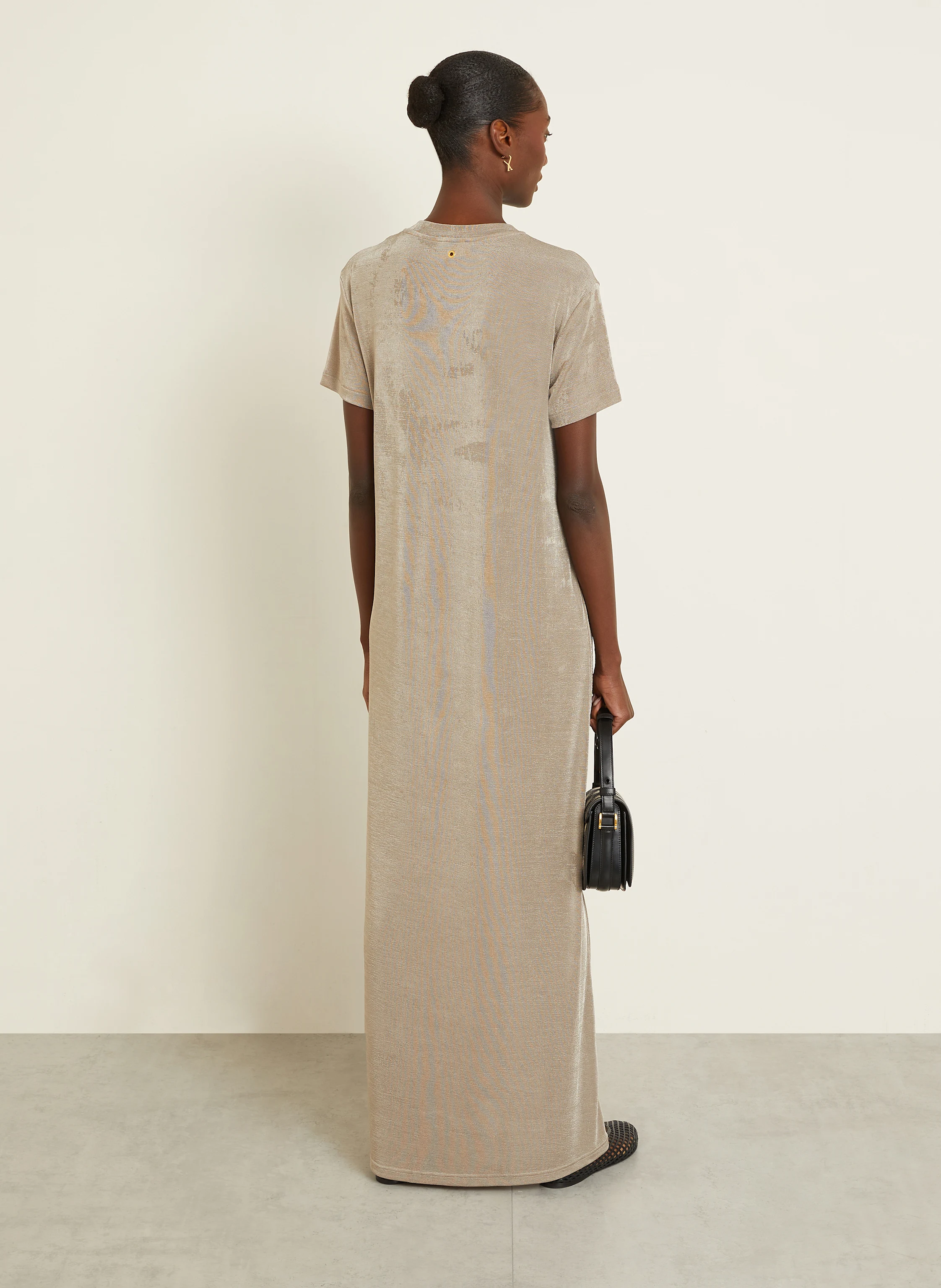 AMI PARIS Kleid mit Glitzergarn