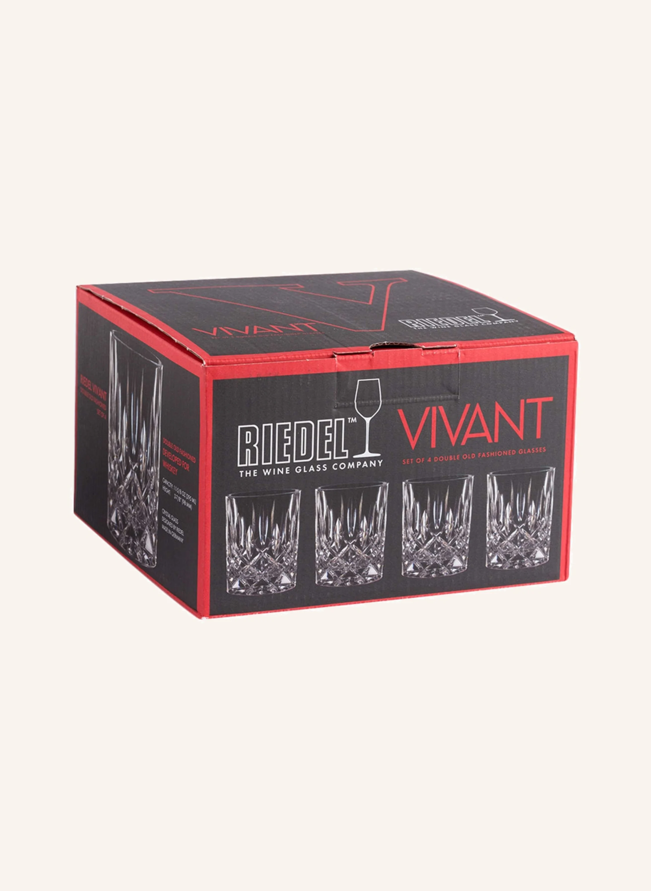 RIEDEL 4er-Set Whiskygläser VIVANT DOUBLE OLD FASHIONED