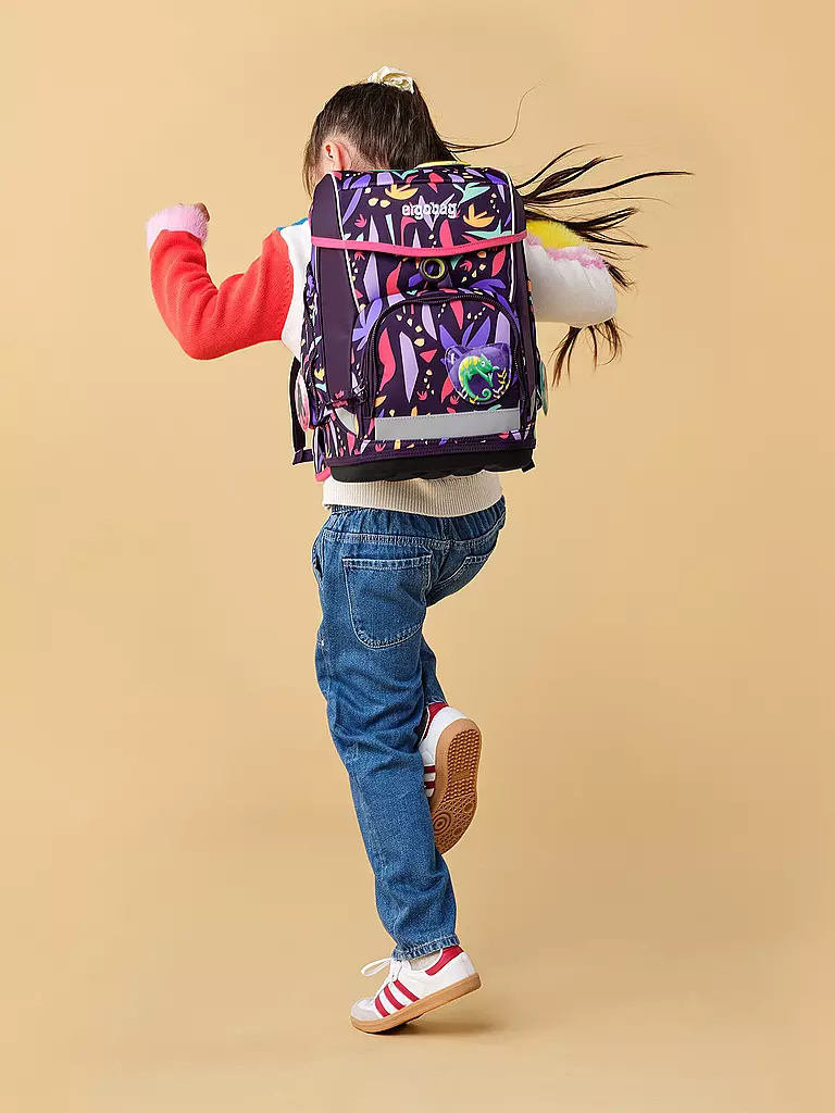 ERGOBAG Schultasche Set 5tlg AmBärzonas CUBO Neo  lila
