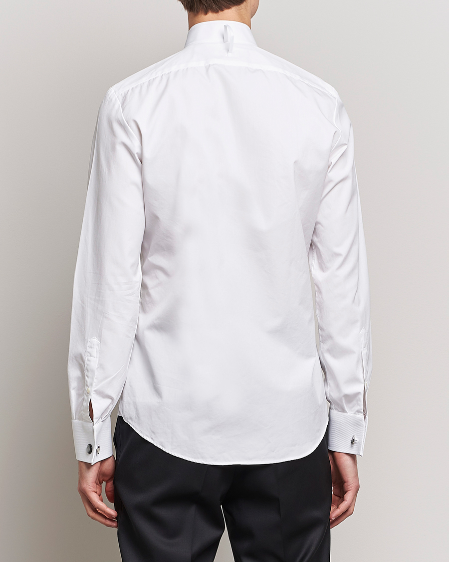 Stenströms Slimline Astoria Stand Up Collar Evening Shirt White