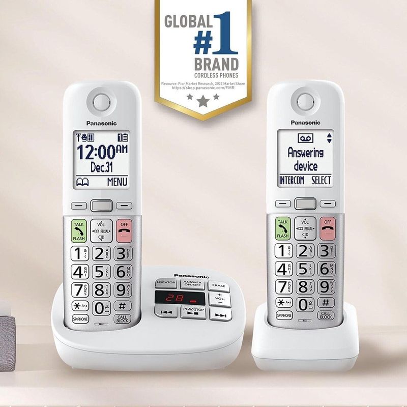 Panasonic KX-TGU432EXW Digitale Draadloze Telefoon - Wit - Met Automatisch Antwoordapparaat