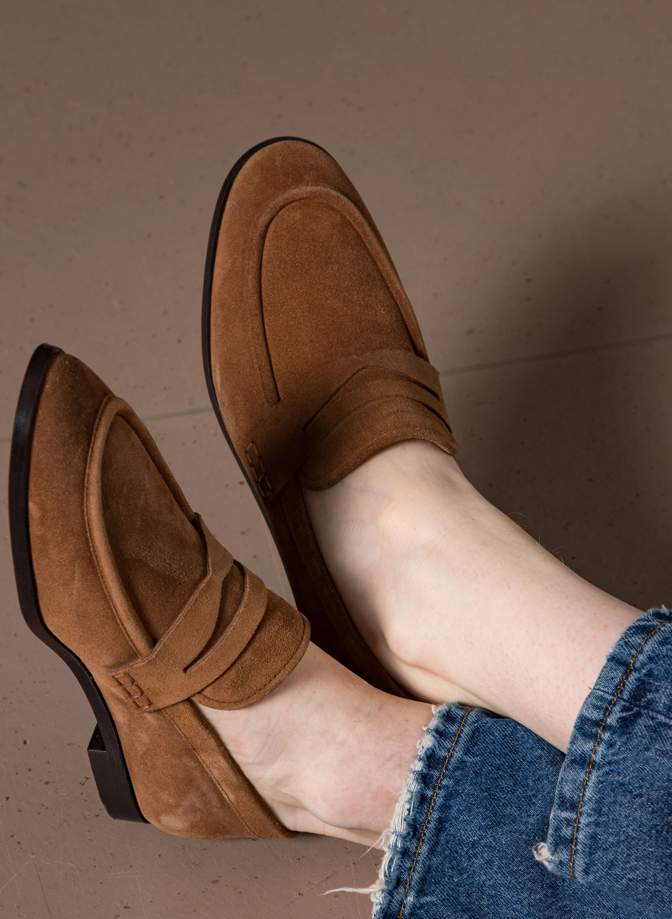 ANAIS - Mocassins en cuir | Marron