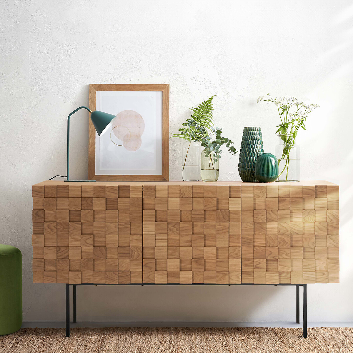 LA REDOUTE INTERIEURS<br>Móvel buffet, 3 portas, Madria