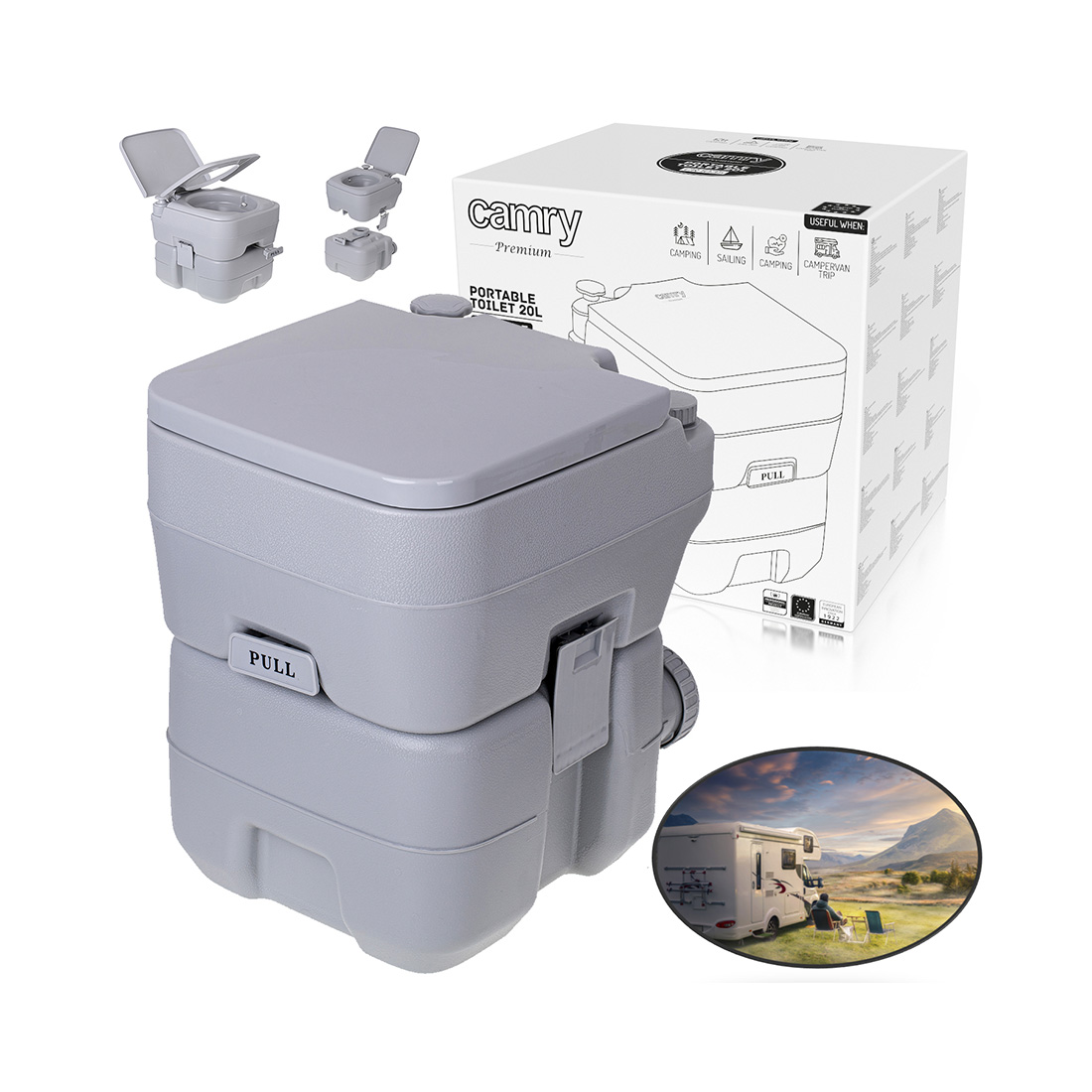 Camry mobile Toilette 20 Liter