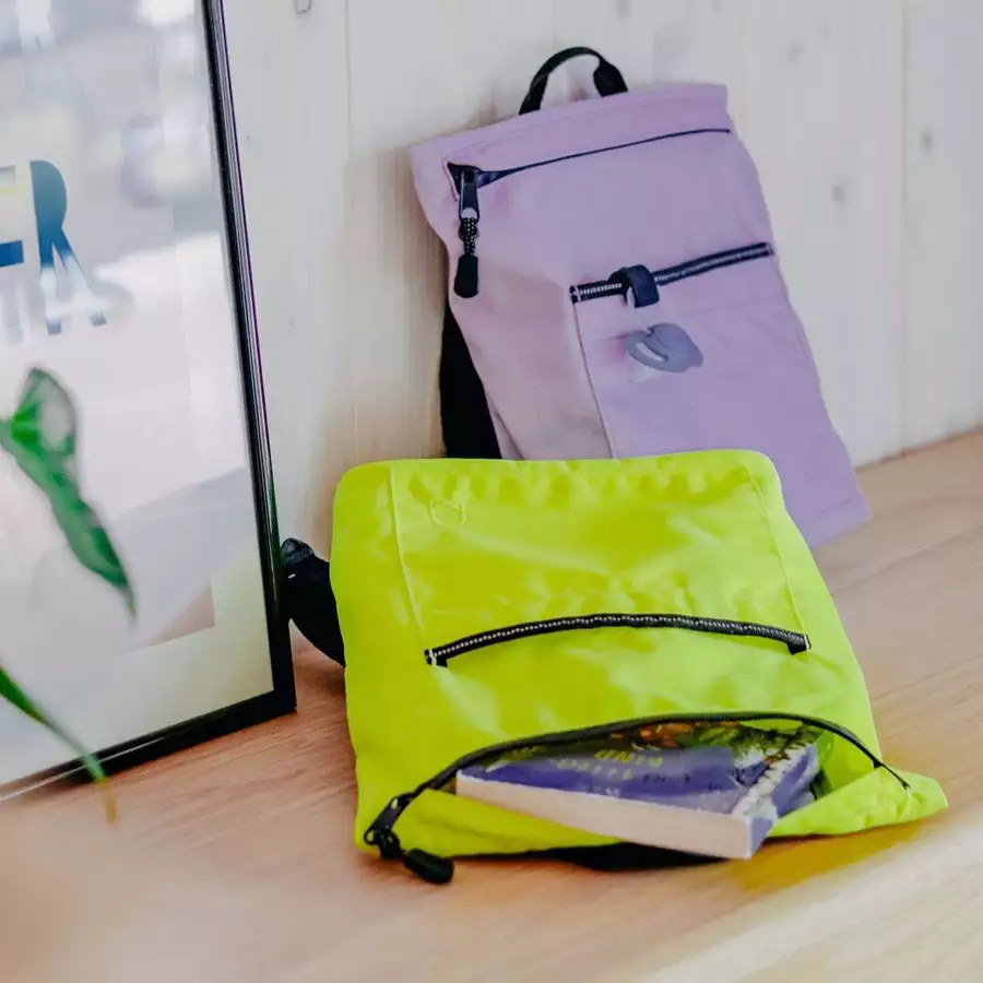 Anna und Oskar Fairer Kinderrucksack Kalle Mini Neon