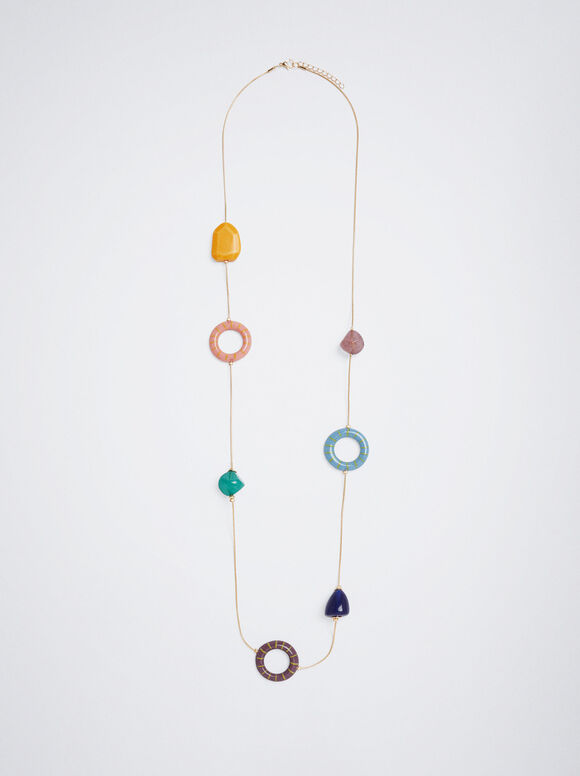 Colar de resina - Multicolorido