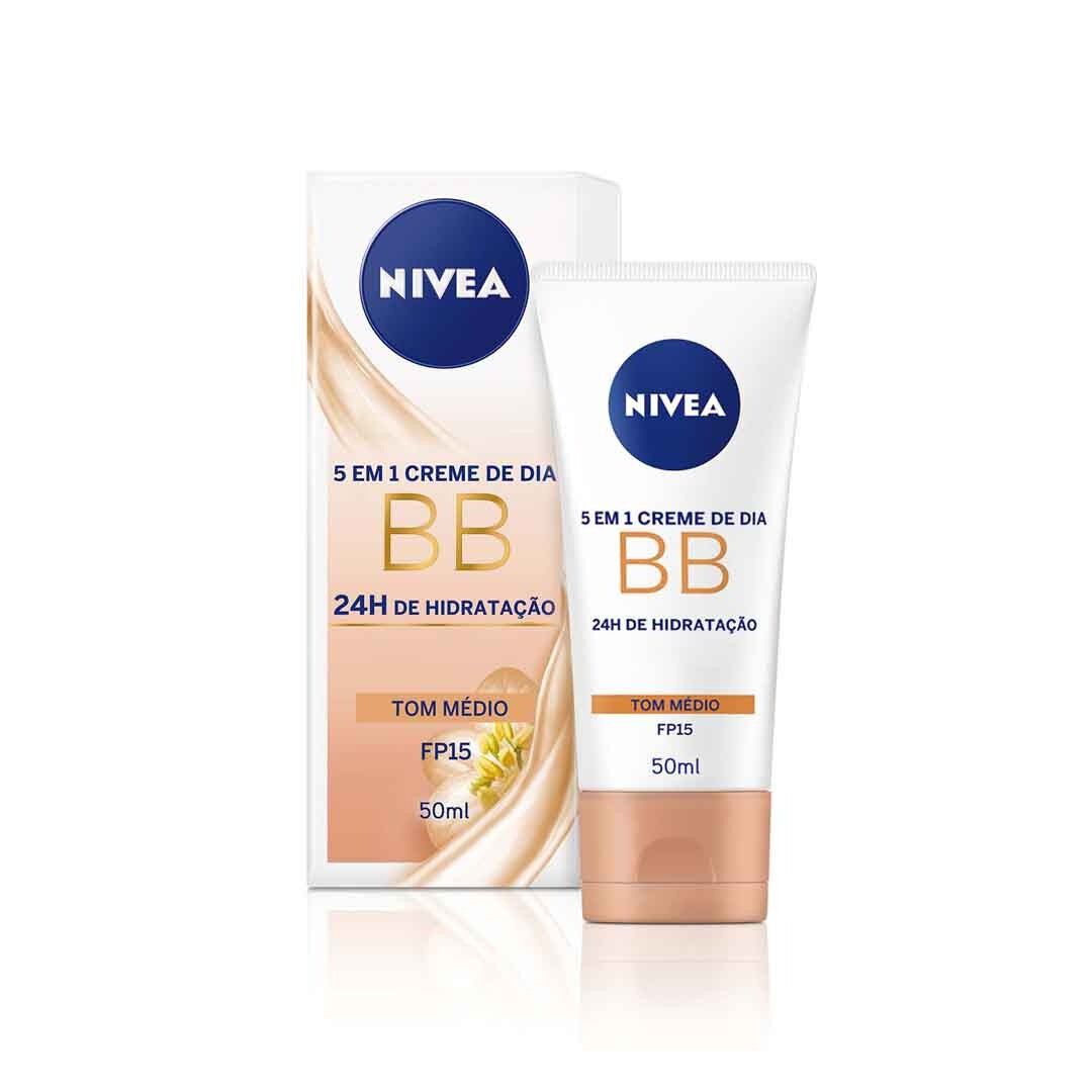 NIVEA  BB Cream Hidratante Aperfeiçoador (Tom Médio) - 50ml
