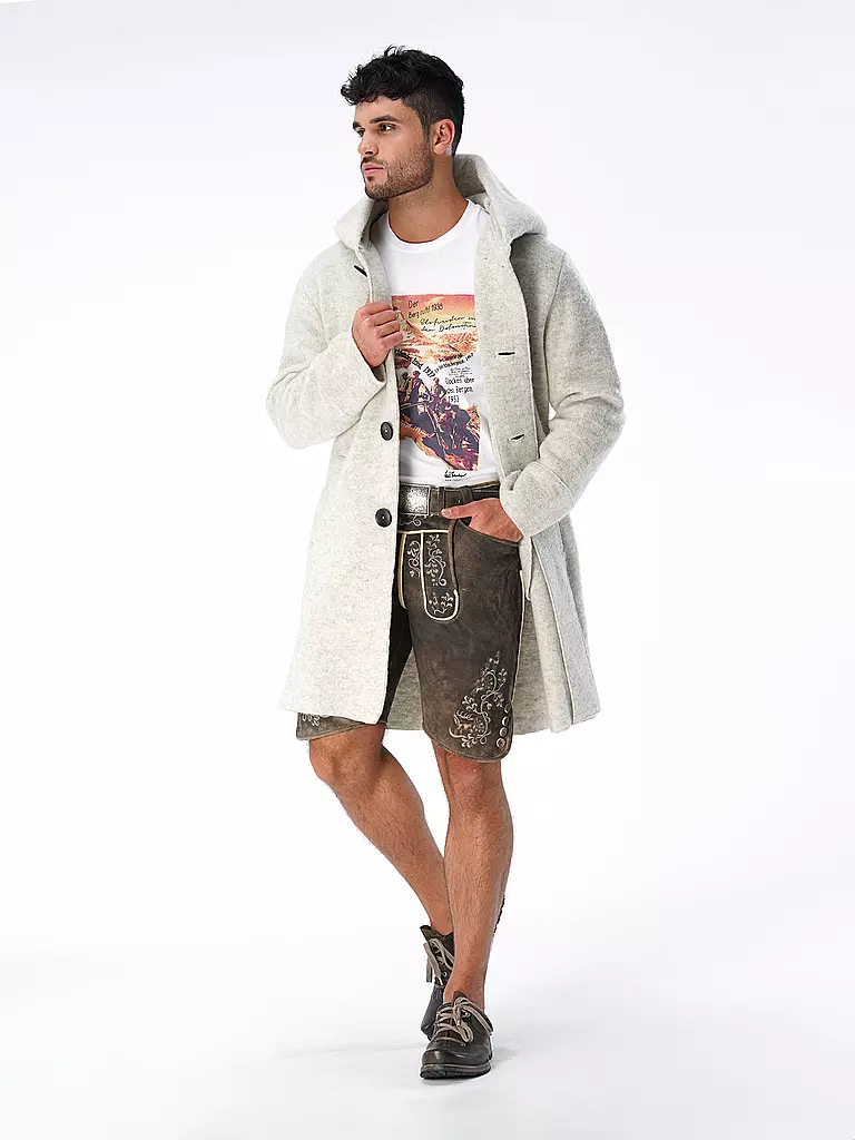 LUIS TRENKER Trachtenshirt LULUIS  weiss