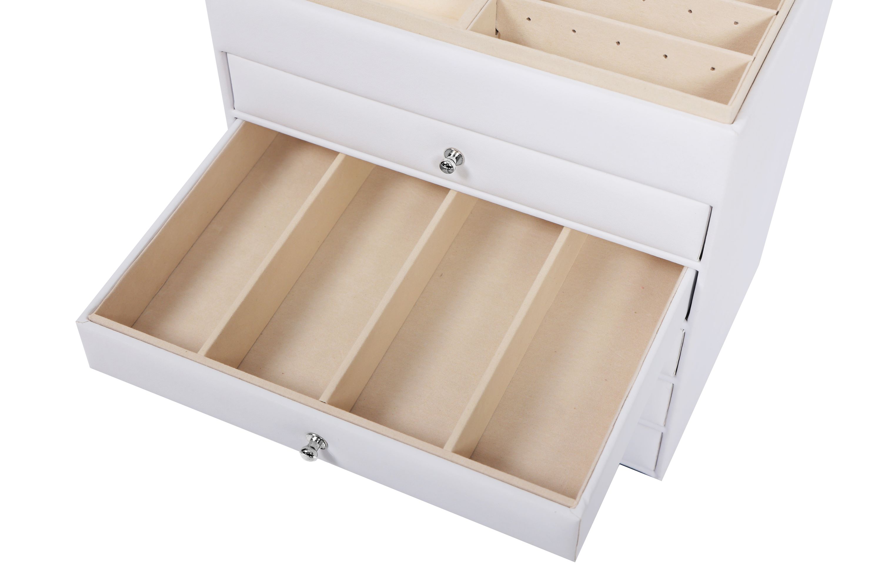 Schmuckkästchen 5 Schubladen weiss