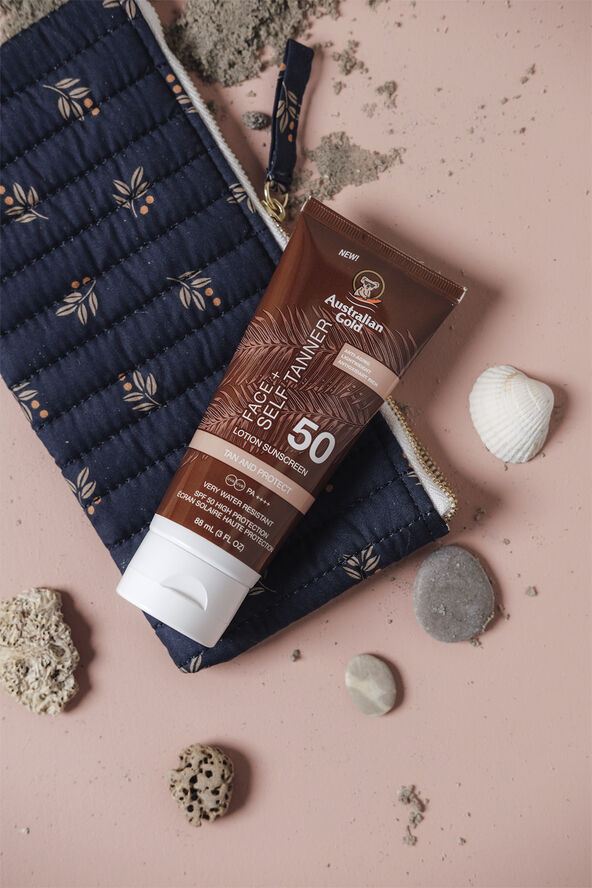 Australian Gold Instant Bronzer Face med selvbruner SPF 50